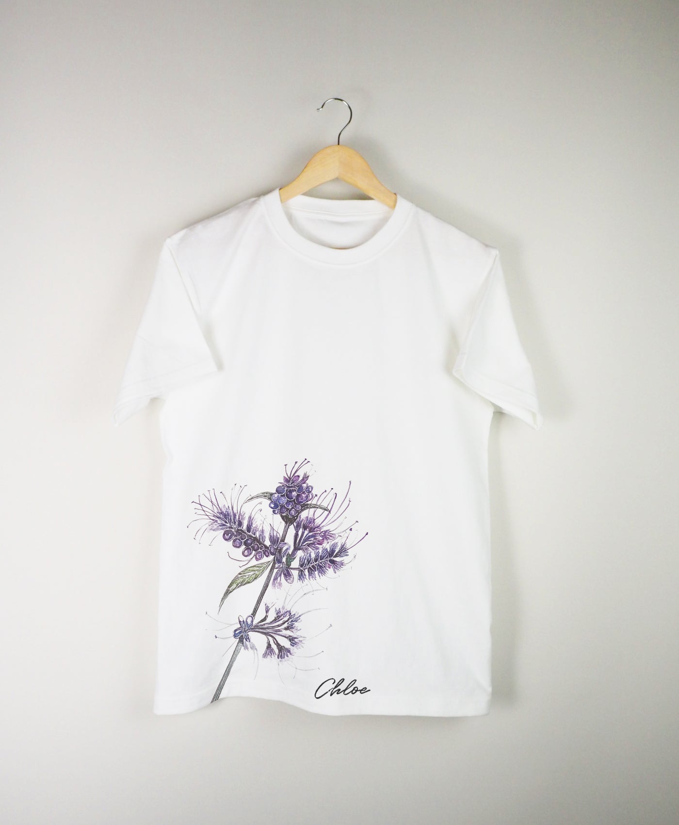H/S Tee FLOWER UNDER @Chloe Chenのコピー
