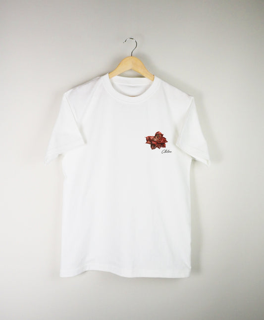 H/S Tee RED SUCCULENTS  SMALL ICON @Chloe Chen